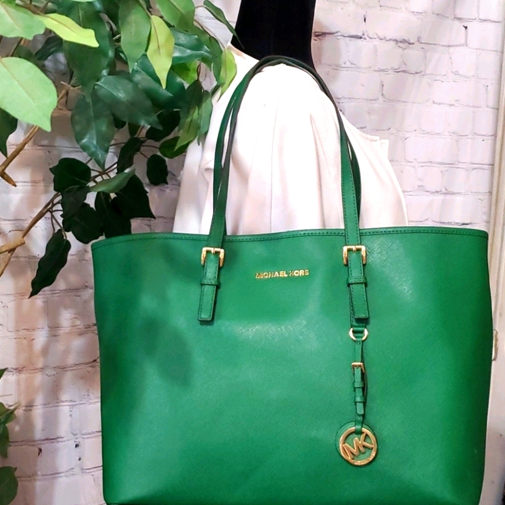 MICHAEL Michael Kors Green Tote Bag